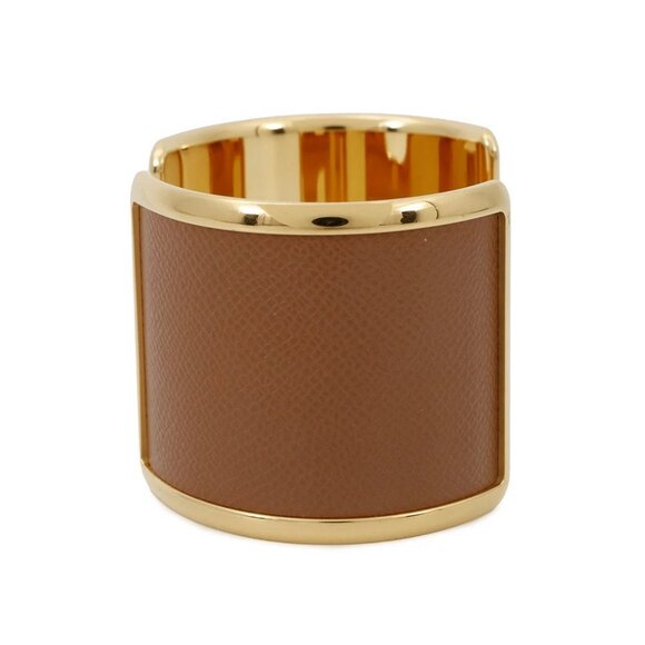 HERMES Olympus Bangle Epsom/Gold Plated Gold - Picture 2 of 9